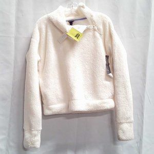 Al in Motion Girl's New Faux Fur High Pile Sherpa Pullover Sweatshirt Cream
